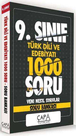 Çapa Yayınları 9. Sınıf Türk Dili ve Edebiyatı 1000 Soru Yeni Nesil Sorular - Soru Bankası