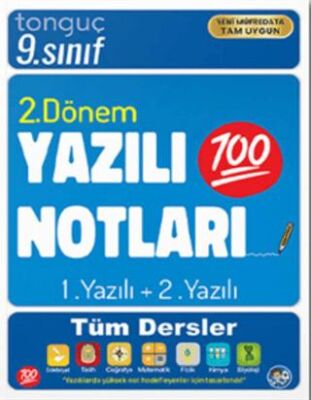 Tonguç Akademi 9. Sınıf Yazılı Notları 2. Dönem 1 ve 2. Yazılı - Bkmkitap