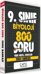 9. Sınıf Biyoloji 800 Soru Yeni Nesil Sorular - Soru Bankası - Çapa Yayınları