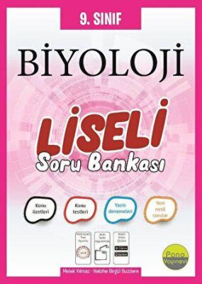 Pano Yayınevi 9. Sınıf Biyoloji Liseli Soru Bankası - 1