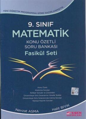 Esen Yayınları 9. Sınıf Matematik Konu Özetli Soru Bankası Fasikül Seti - 1