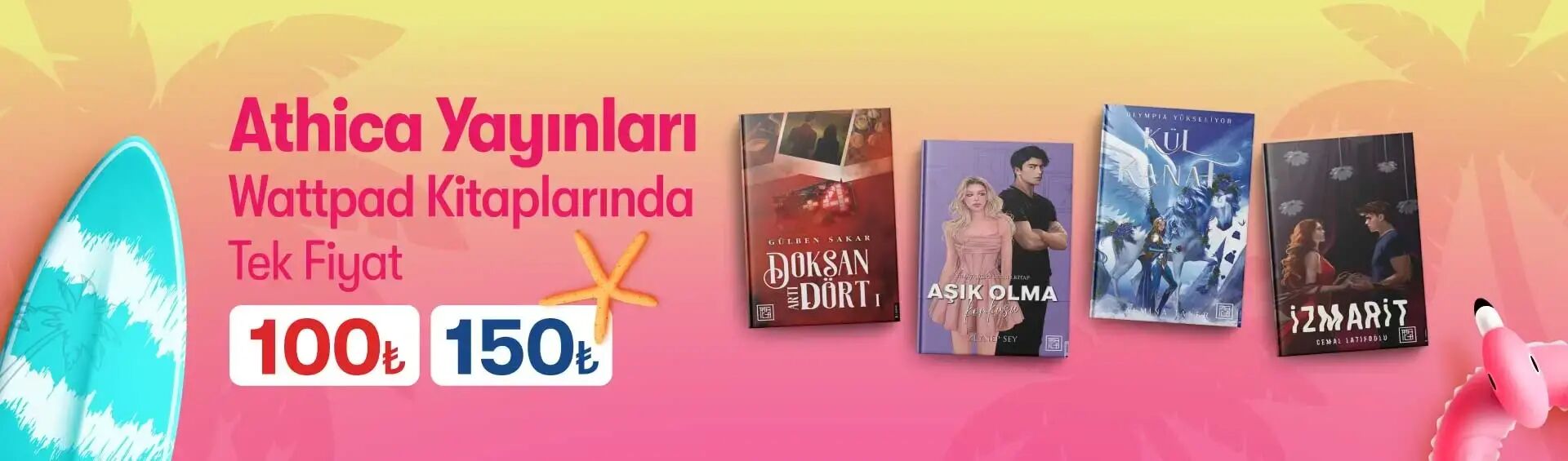Yaz İndirimleri Athica Yayınları Tek Fiyat Kampanyası