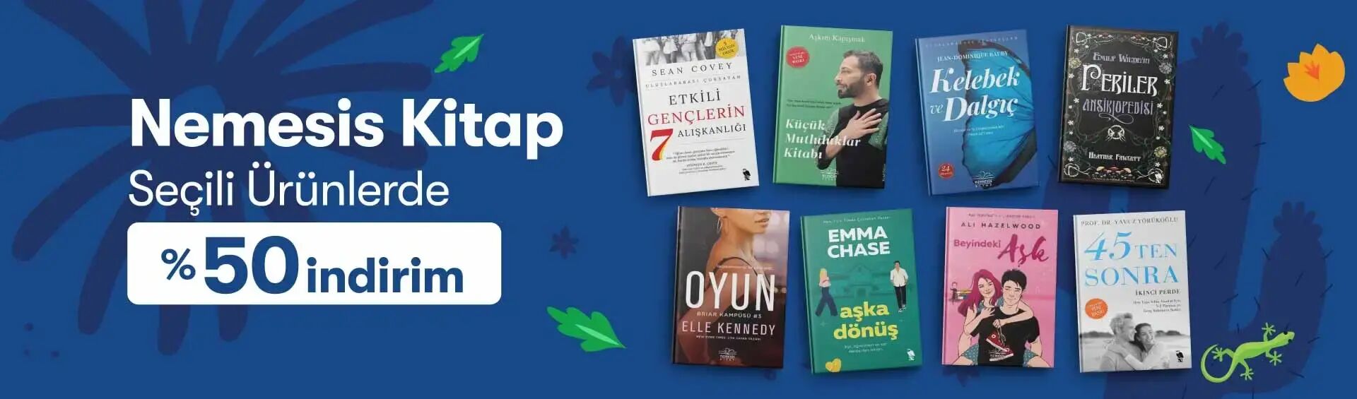 Bahar İndirimleri Nemesis Kitap Seçili Ürünlerde %50 İndirim