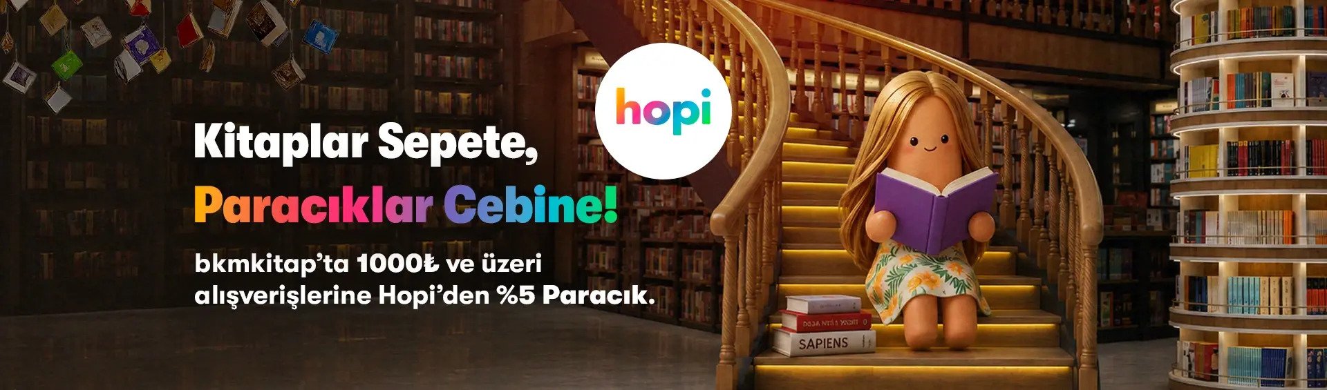Kitaplar Sepete Paracıklar Cebine - HOPI