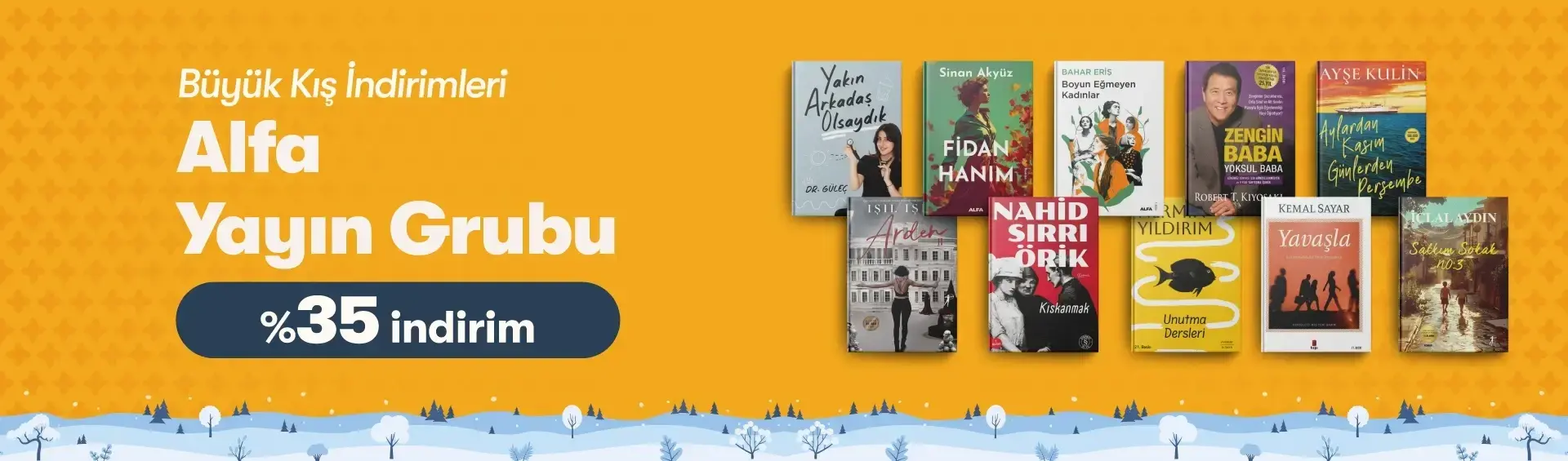 Büyük Kış İndirimleri Alfa Yayın Grubu