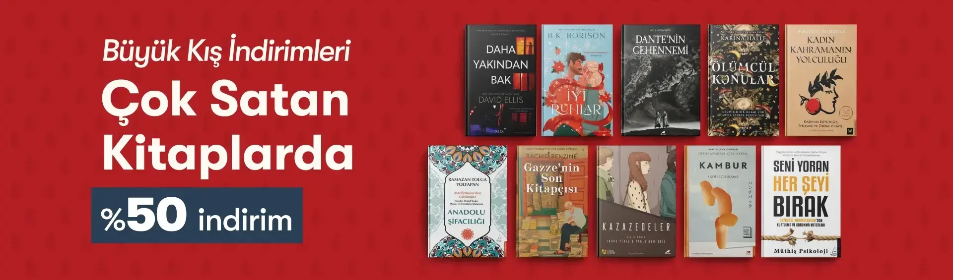 Büyük Kış İndirimleri Çok Satan Kitaplarda Yüzde 50 İndirim