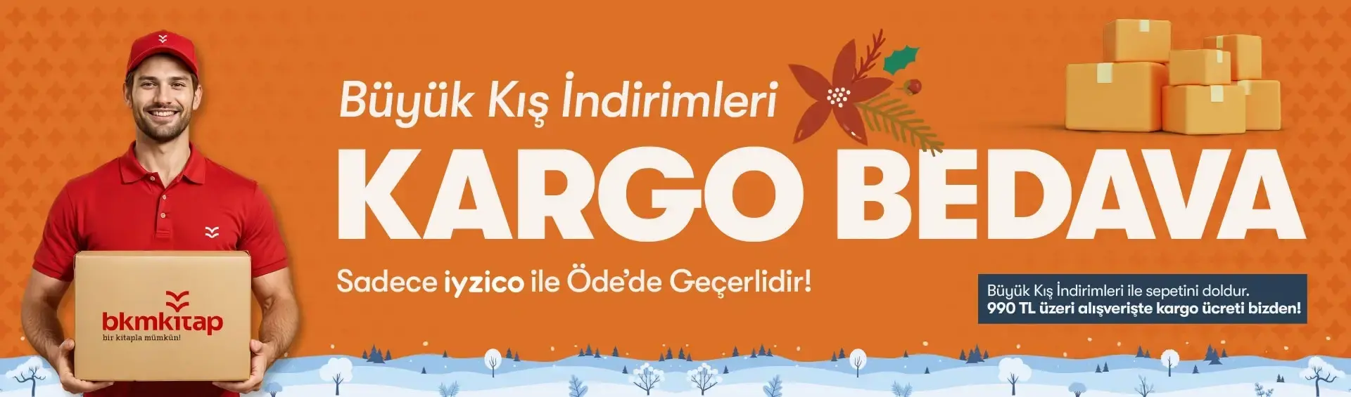Büyük Kış İndirimleri Kargo Bedava