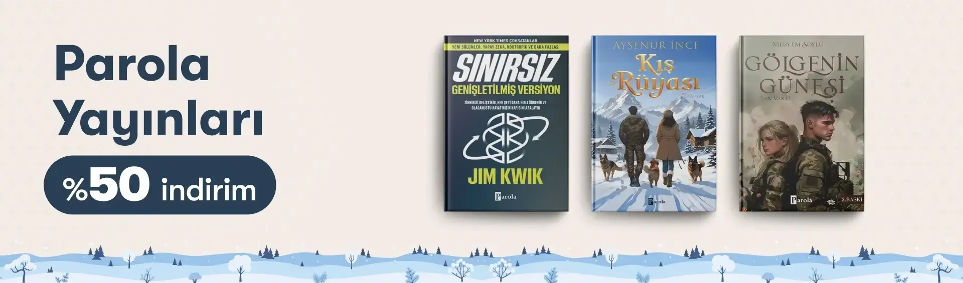 Büyük Kış İndirimleri Parola Yayınları