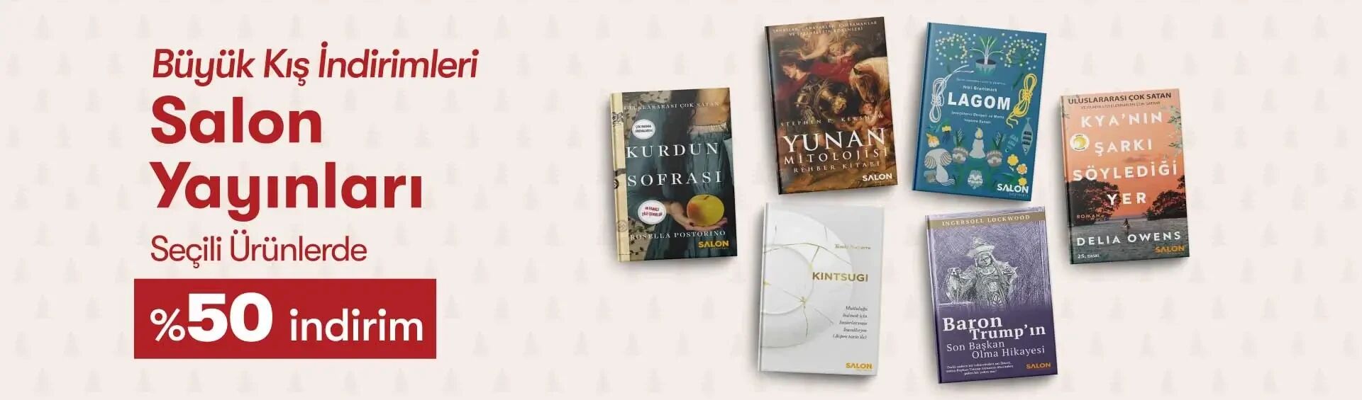 Büyük Kış İndirimleri Salon Yayınları Seçili Kitaplarda Net Yüzde 50 İndirim