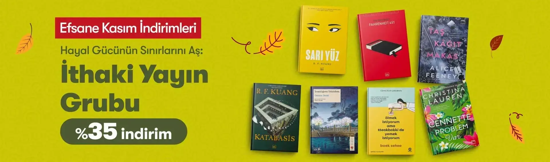 Efsane Kasım İndirimleri İthaki Yayın Grubu