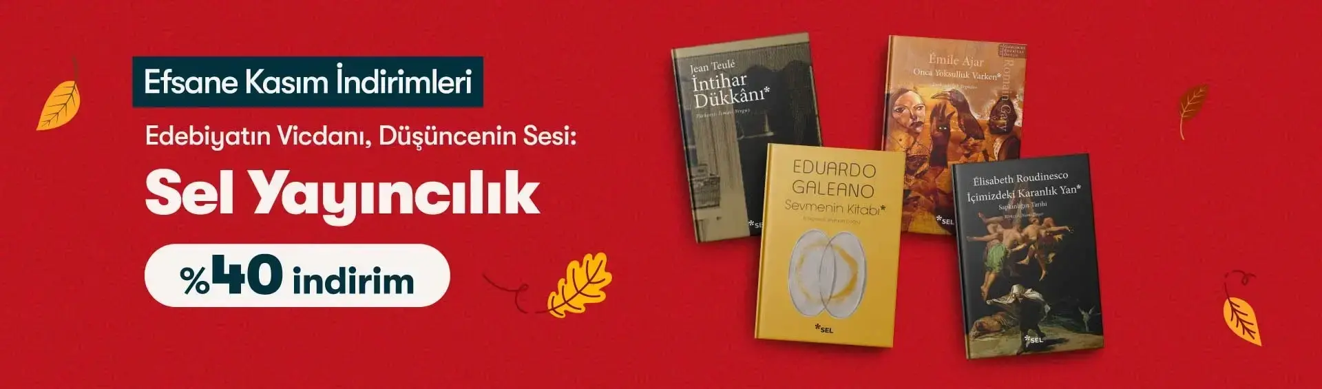 Efsane Kasım İndirimleri Sel Yayınclık