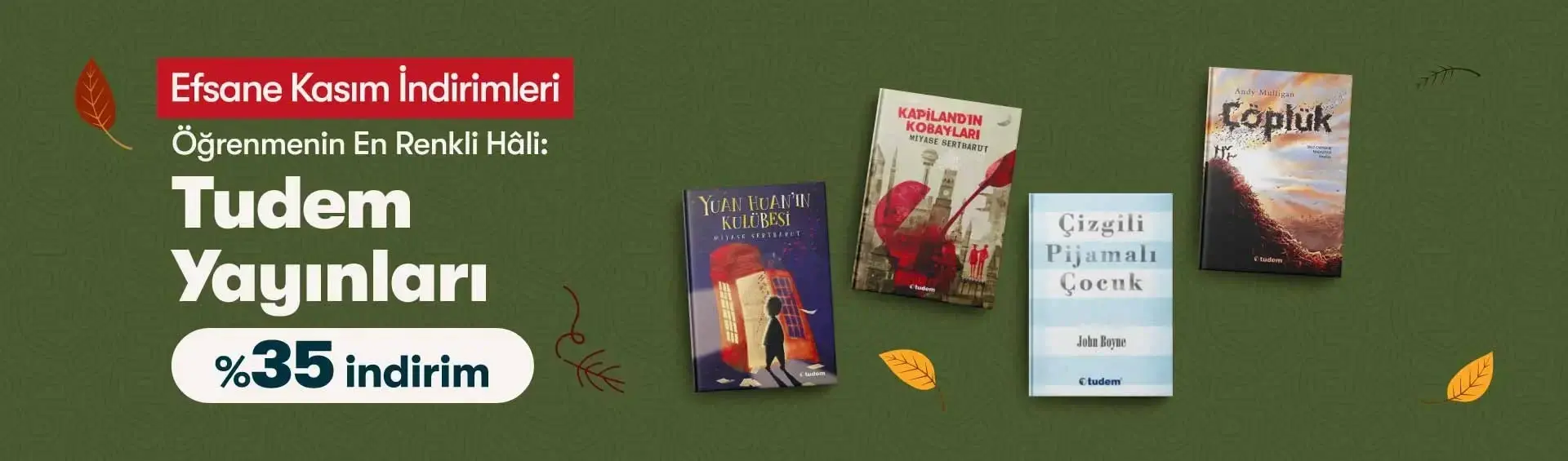 Efsane Kasım İndirimleri Tudem Yayınları