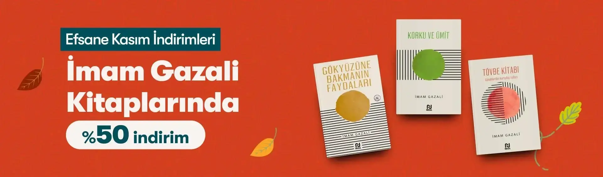 İmam Gazali Kitaplarında Net Yüzde 50 İndirim
