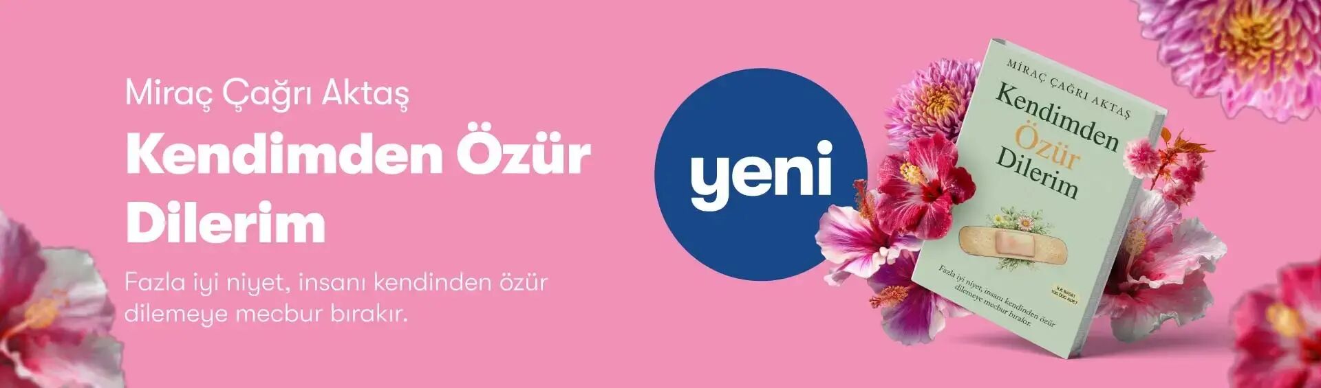 Miraç Çağrı Aktaş İndigo Kitap Kendimden Özür Dilerim Yeni Kitap Tanıtım