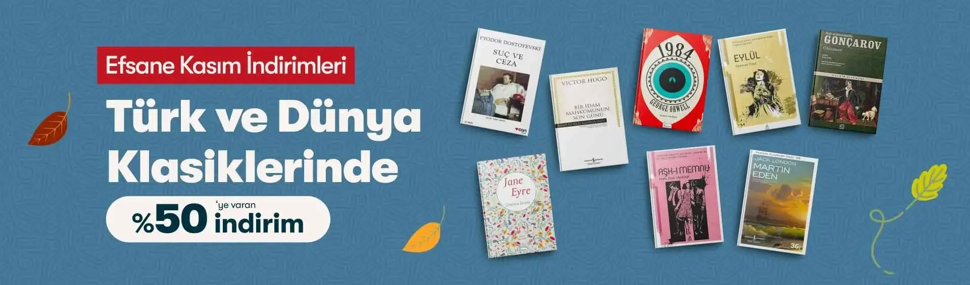 Türk ve Dünya Klasiklerinde Yüzde 50ye Varan İndirim