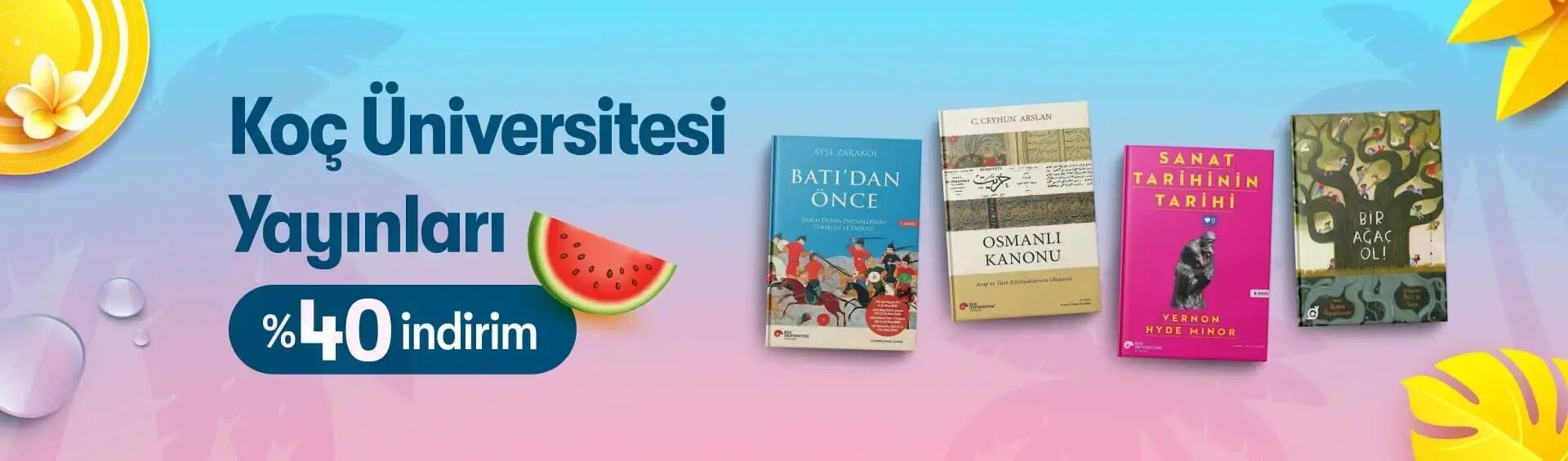 Yaz İndirimleri Koç Üniversitesi Yayınları