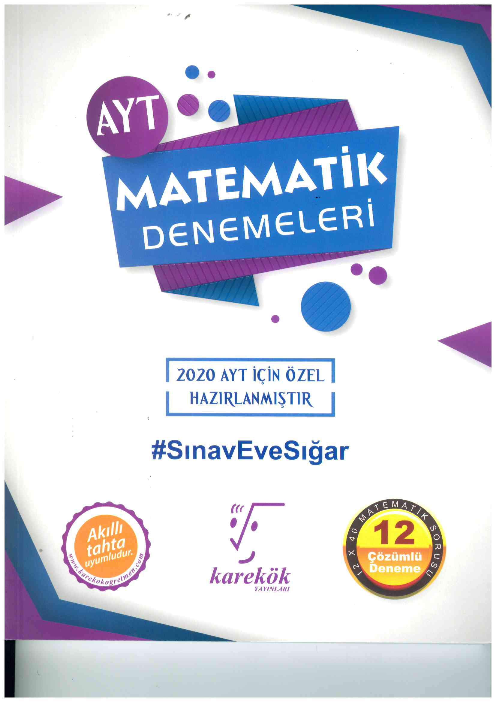 2020 AYT Matematik Denemeleri 12 Çözümlü Deneme