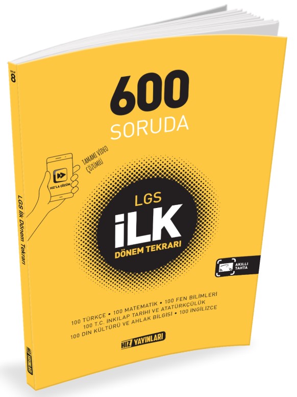 600 Soruda LGS İlk Dönem Tekrarı Hız Yayınları