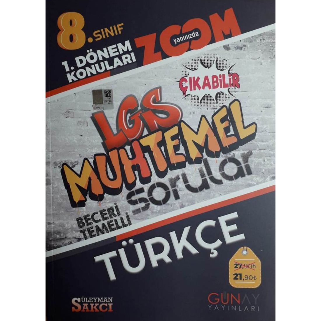 8.Sınıf 1.Dönem LGS Muhtemel Sorular Türkçe Soru Bankası Günay Yayınları