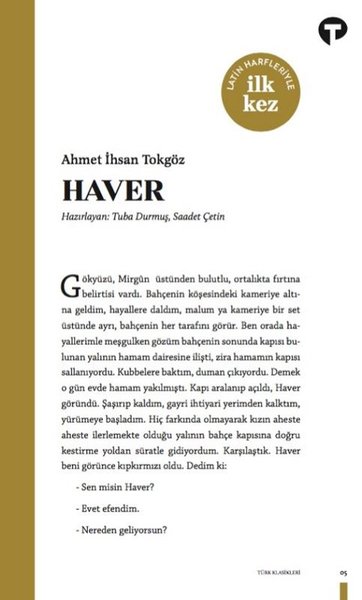 Haver - Ahmet İhsan Tokgöz