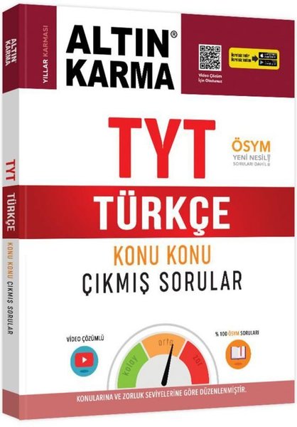 TYT Türkçe Çıkmış Sorular-Altın Karma Yayınları