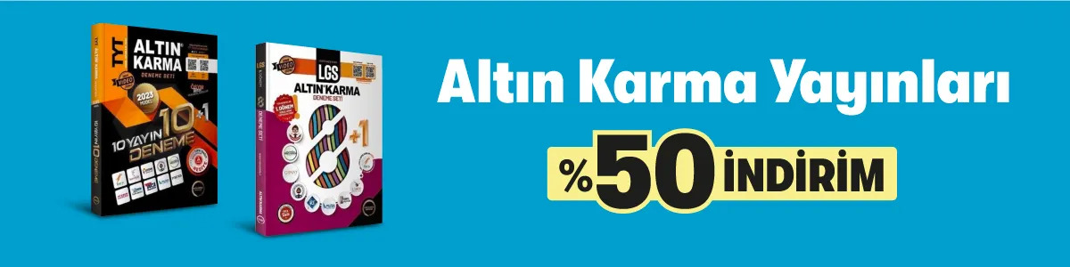 Hazırlık Kitapları Kampanyası - Altın Karma Yayınları