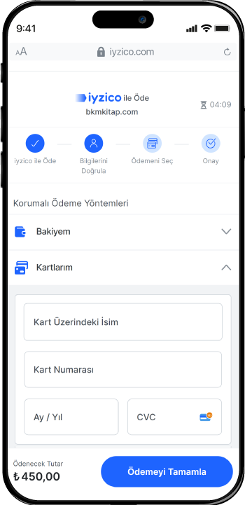 iyzico &Ouml;deme Formu Adım 4 - Dilediğiniz &Ouml;deme Y&ouml;ntemi ile Alışverişini tamamlayın ve Anında &Uuml;cretsiz Kargo fırsatından yararlanın!