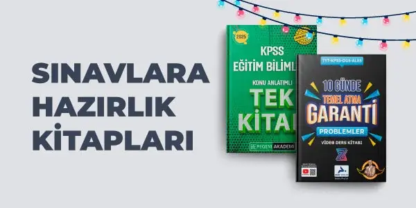 2025'e Merhaba Kampanyası - Sınavlara Hazırlık Kitapları Kategorileri