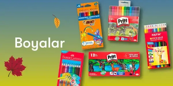Tüm Okul İhtiyaçların Burada - Boyalar
