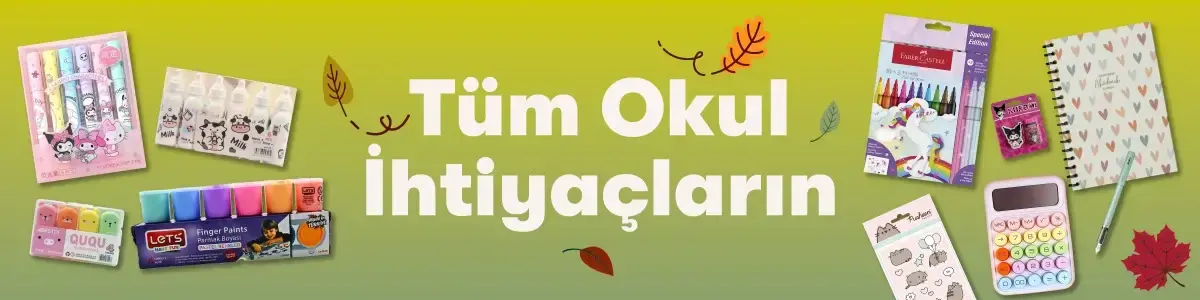 Tüm Okul İhtiyaçların Burada - Kırtasiye