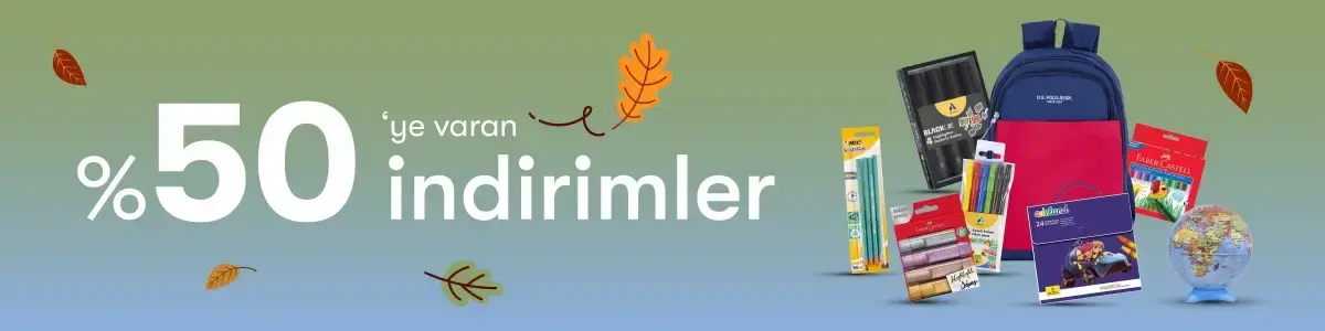 Tüm Okul İhtiyaçların Burada - %50'ye Varan İndirimler