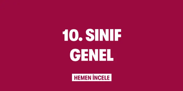 10. Sınıf Genel Kitaplar