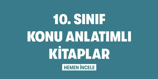 10. Sınıf Kategorileri Konu Anlatımlı Kitaplar