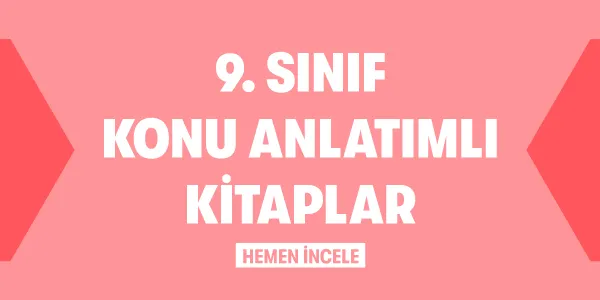 9. Sınıf Kategorileri Konu Anlatımlı Kitaplar