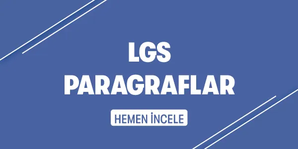 LGS Sınavı Kategorileri - Paragraf Kitapları