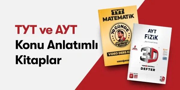 TYT ve AYT Kitapları - TYT-AYT Konu Anlatımlı Kitaplar