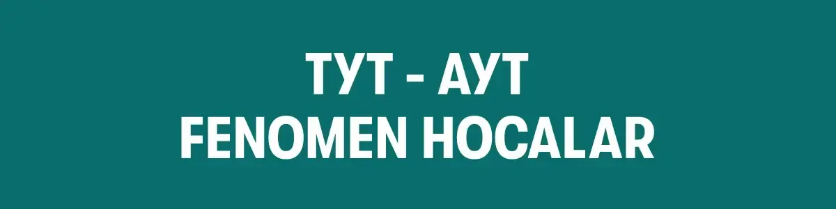 TYT-AYT Fenomen Hocalar