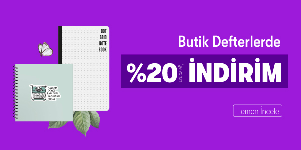 Yazı M&uuml;jdeleyen Fırsatlar Kampanyası - Butik Defterler