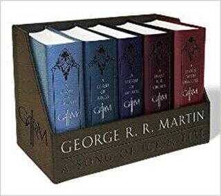 A Game of Thrones Song of Ice and Fire Series Leather Cloth Boxed Set
