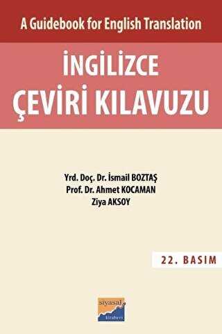 A Guidebook For English Translation İngilizce Çeviri Kılavuzu - Cevap Anahtarı - Siyasal Kitabevi - Eğitim