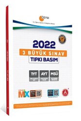 A Yayınları 3 Büyük Sınav AYT TYT MSÜ Tıpkı Basım 2022 - A Yayınları