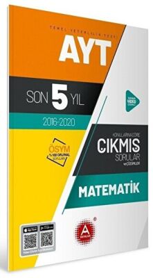 A Yayınları AYT Matematik Son 5 Yıl Konularına Göre Tamamı Çözümlü Çıkmış Sorular - 1