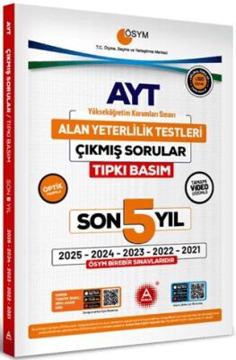 A Yayınları AYT Son 5 Yıl Tıpkı Basım Çıkmış Sorular - 1