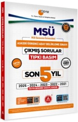 MSÜ Son 5 Yıl Tıpkı Basım Çıkmış Sorular - A Yayınları