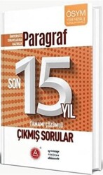 A Yayınları Paragraf Son 15 Yıl Tamamı Çözümlü Çıkmış Sorular - A Yayınları