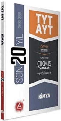 A Yayınları TYT AYT Kimya Son 20 Yıl Konu Konu Çıkmış Sorular ve Çözümleri - 1