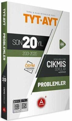 A Yayınları TYT AYT Problemler Son 20 Yıl Konularına Göre Tamamı Çözümlü Çıkmış Sorular - 1