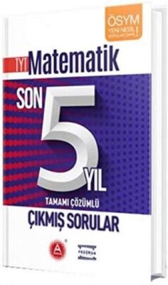 A Yayınları TYT Matematik Son 5 Yıl Tamamı Çözümlü Çıkmış Sorular - 1