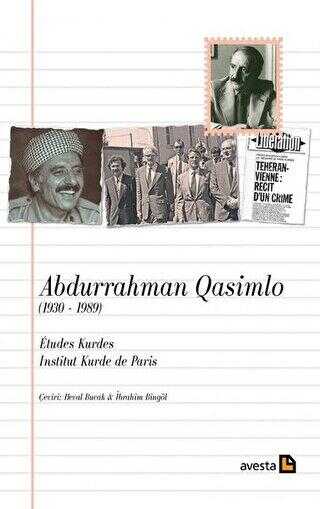 Abdurrahman Qasimlo 1930 - 1989 - Avesta Yayınları