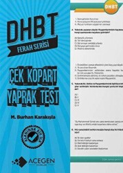 ACEGEN Yayınları DHBT Ferah Serisi Çek-Kopart Yaprak Test - ACEGEN Yayınları
